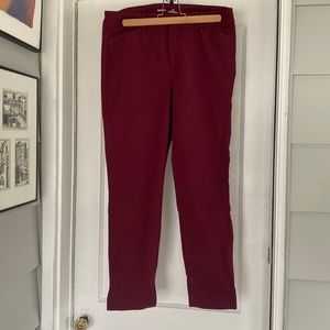 Old Navy Burgundy Hi Rise Pixie Pant Size 10